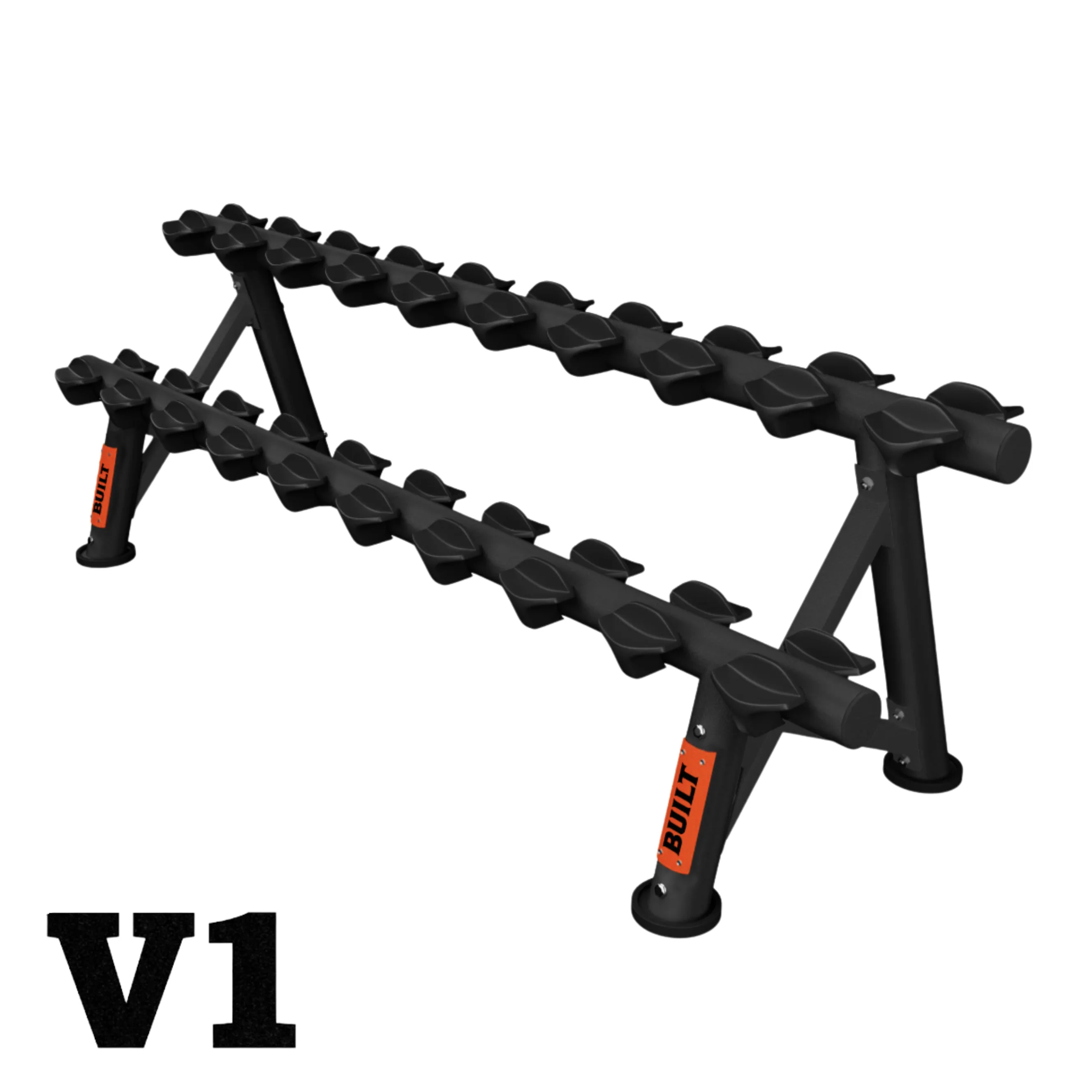 BUILT Strength Foundation Series Rubber Dumbbells (New) - Image 3