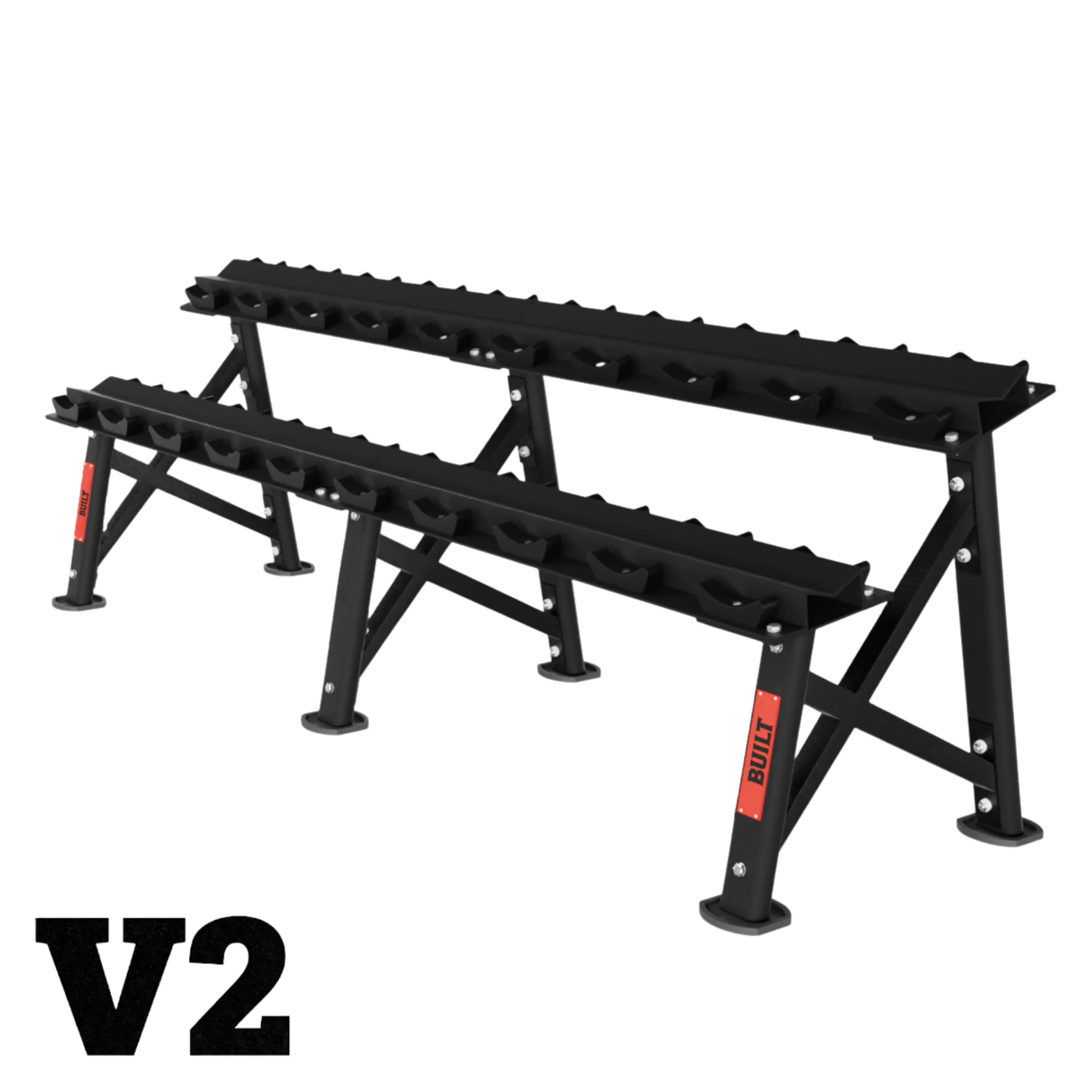 BUILT Strength Foundation Series Rubber Dumbbells (New) - Image 4