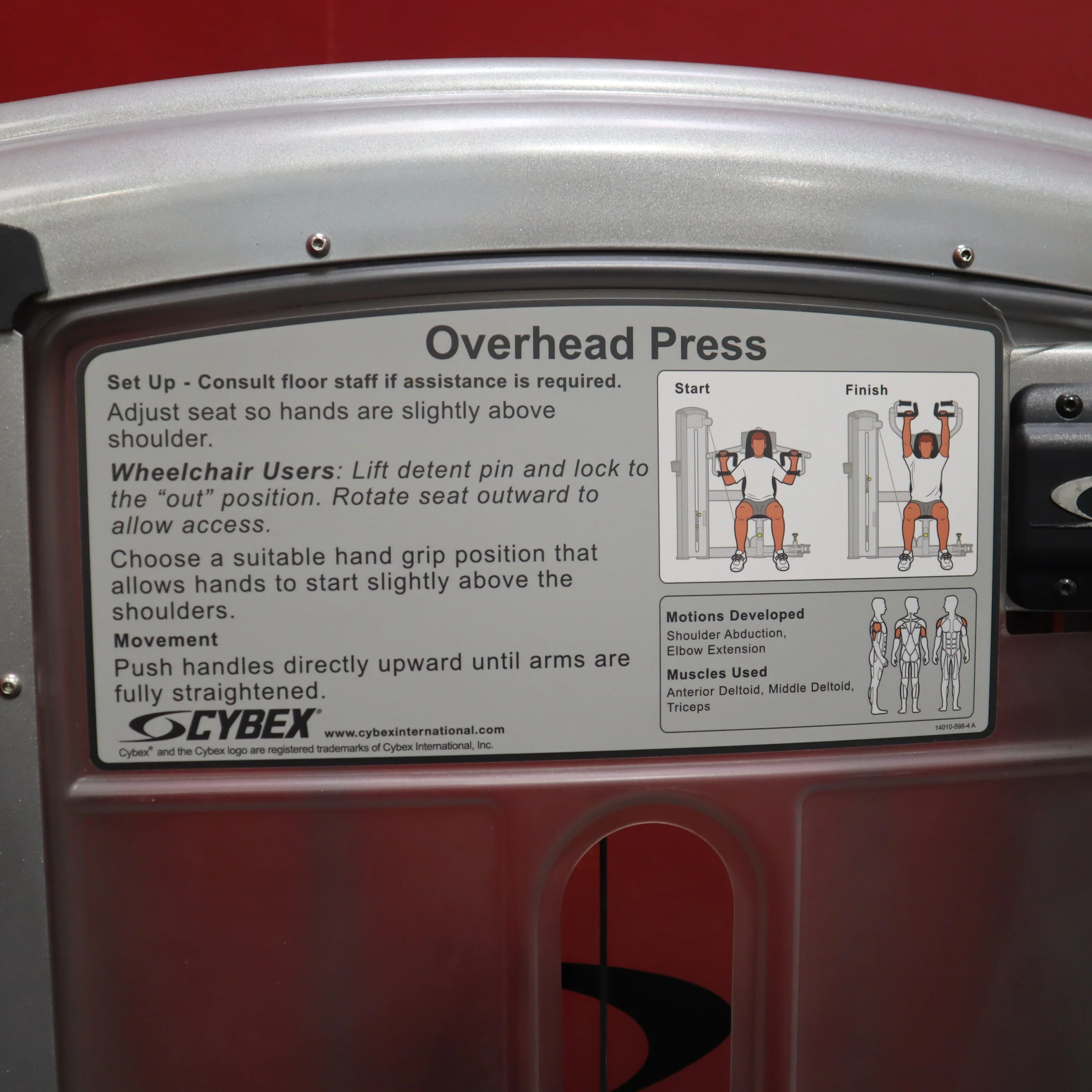 Cybex Overhead Press (Remanufactured) - Image 4