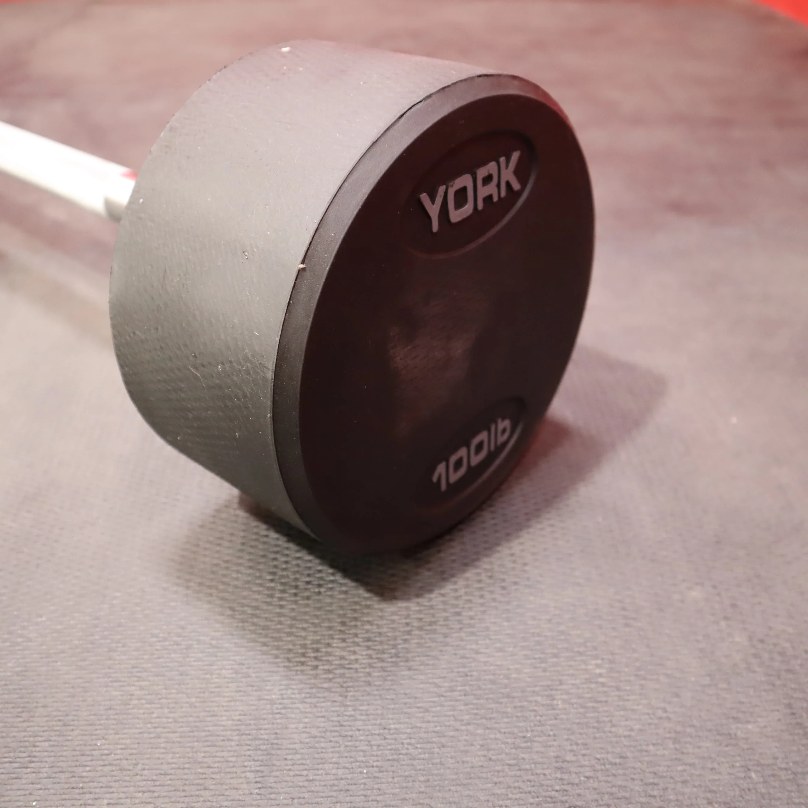 York Fixed Straight Rubber Weighted Barbells (New) - Image 10