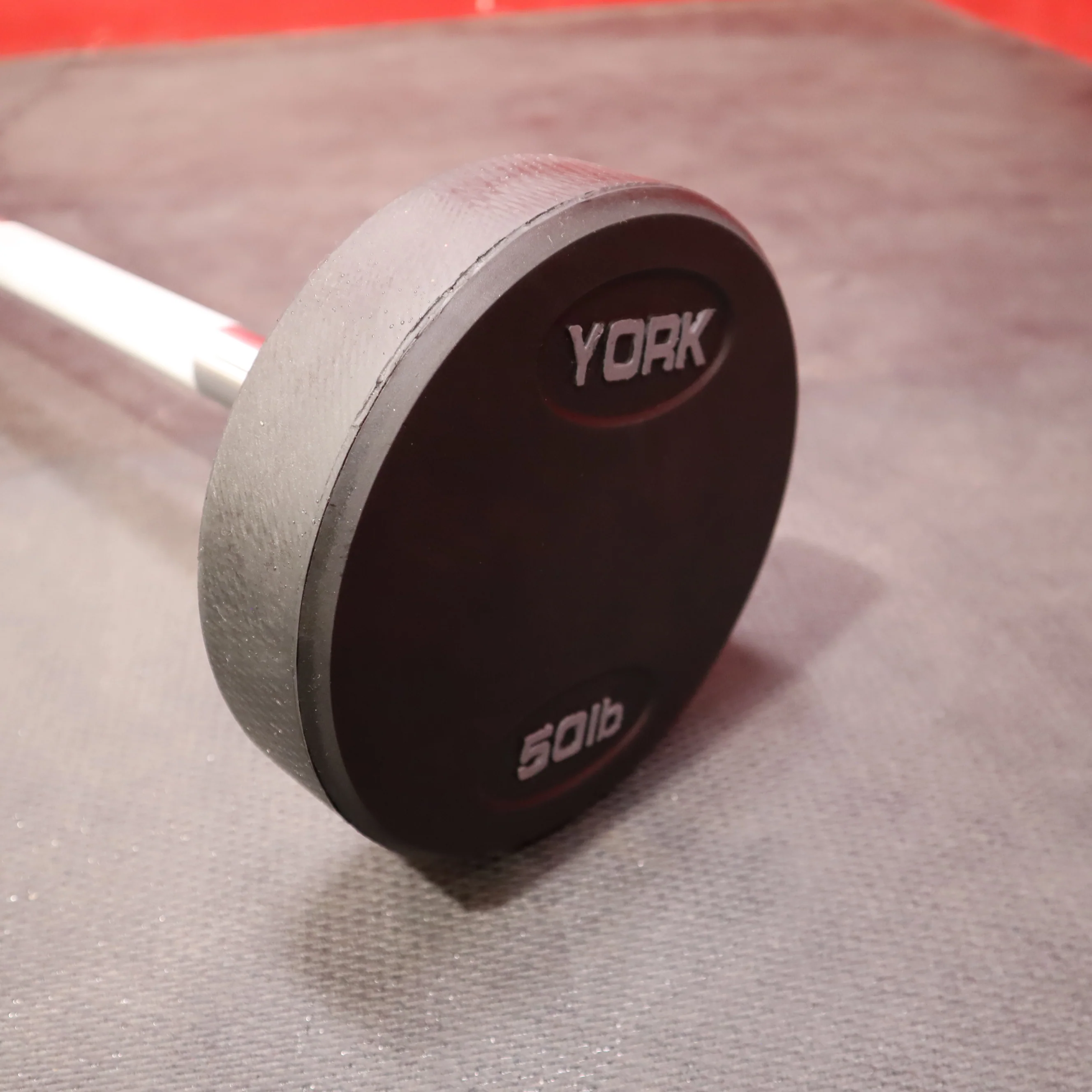 York Fixed Straight Rubber Weighted Barbells (New) - Image 5